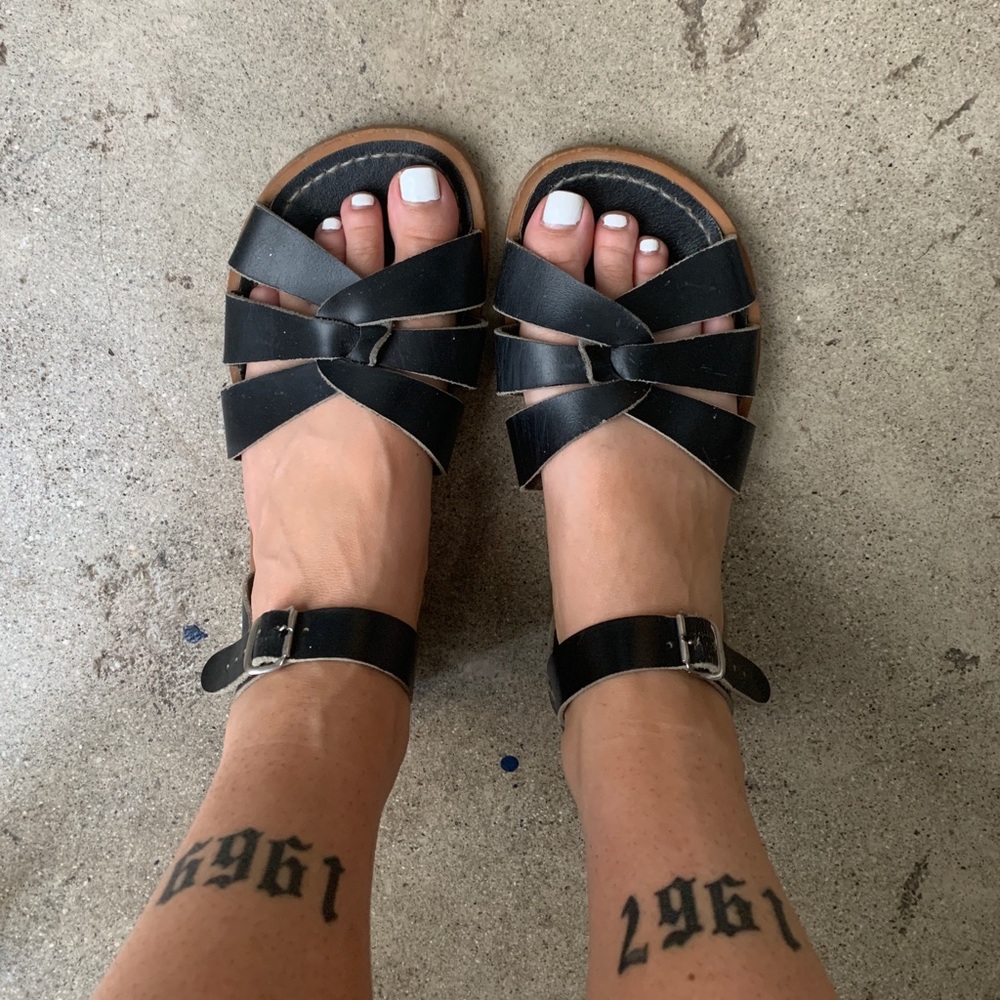 Saltwater Sandals Black